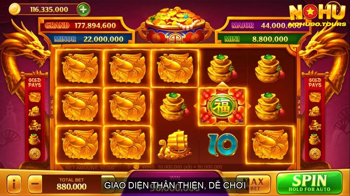 Nổ Hũ Phát Lộc Nohu90 – Cơ Hội Đổi Đời Trong Tầm Tay 3 Giao Diện Thân Thiện, Dễ Chơi